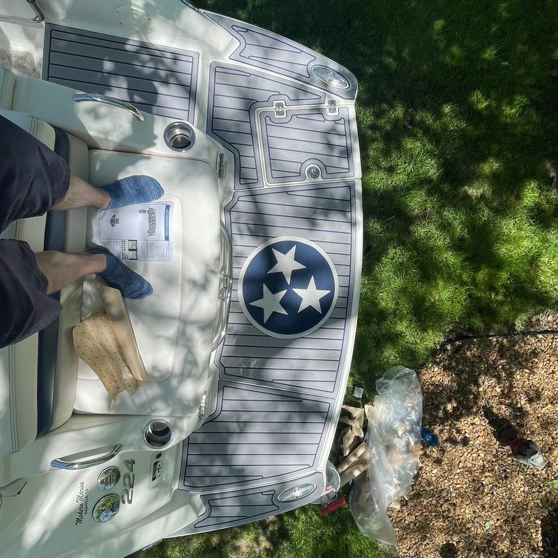 GatorStep boat flooring install by Lakebound Marine — Knoxville, TN