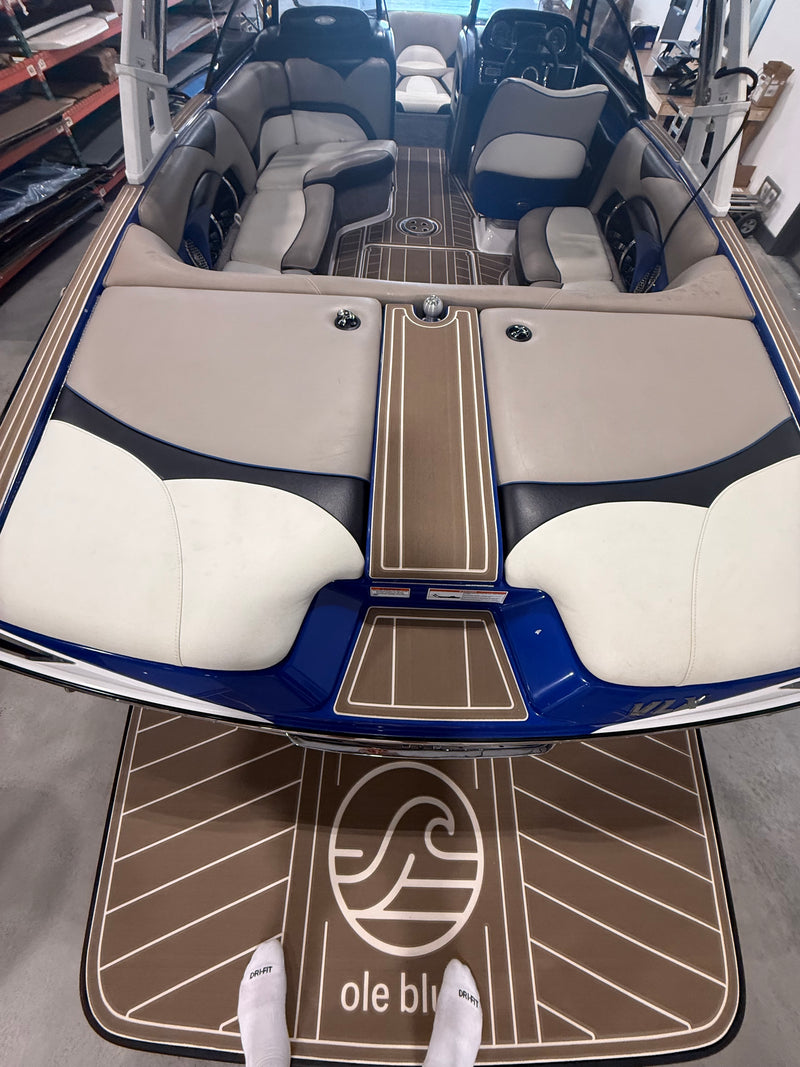 Custom GatorStep flooring on a wakeboat — Lakebound Marine, Knoxville TN